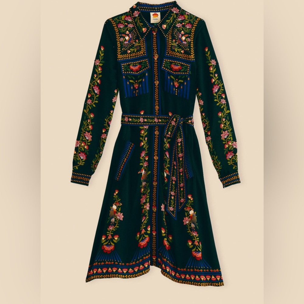 Farm Rio black print dress!